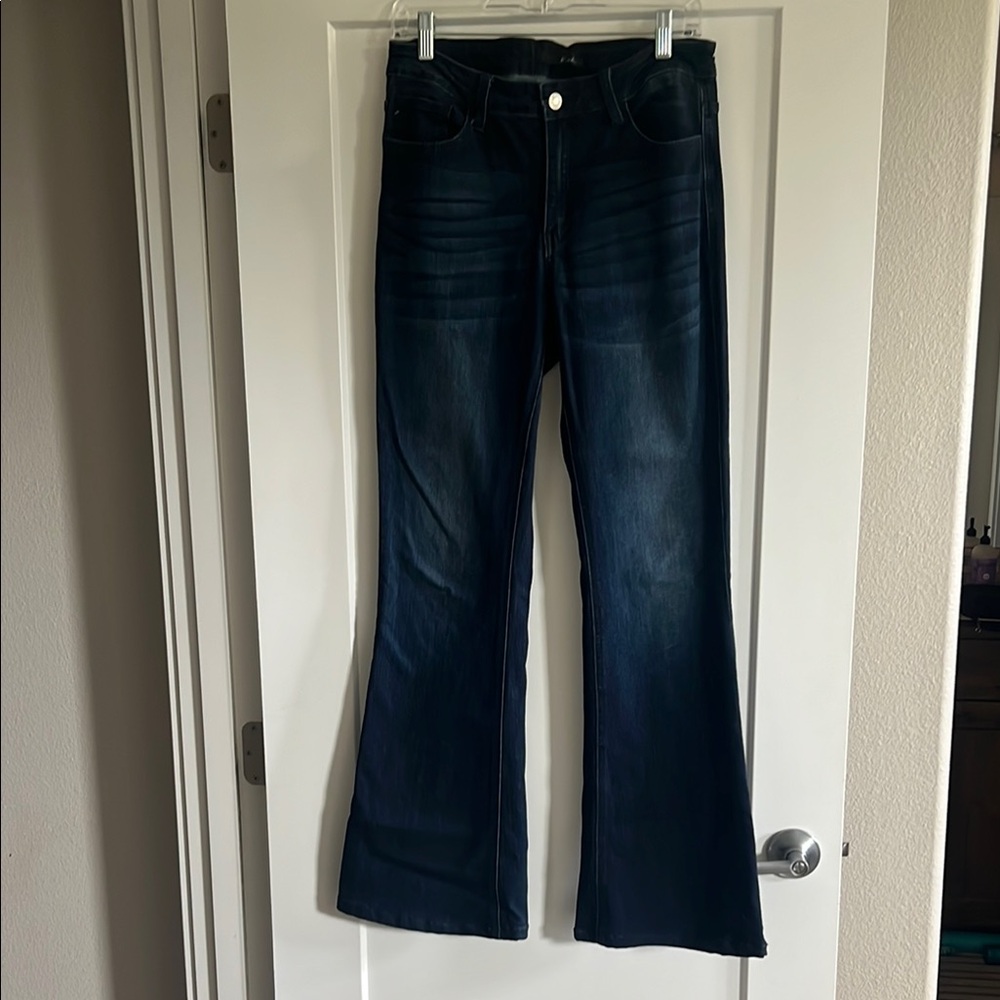 KanCan Blue Flare Wide Leg Jeans